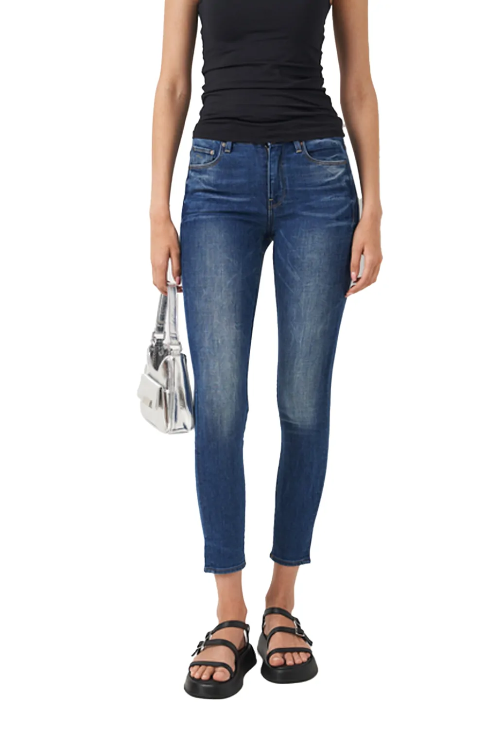 Дамски дънки G‑Star RAW 3301 Ultra High Skinny Zizzi 4509578 16113‑24  Много висока талия  Стеснен крачол  W26‑L32  Син