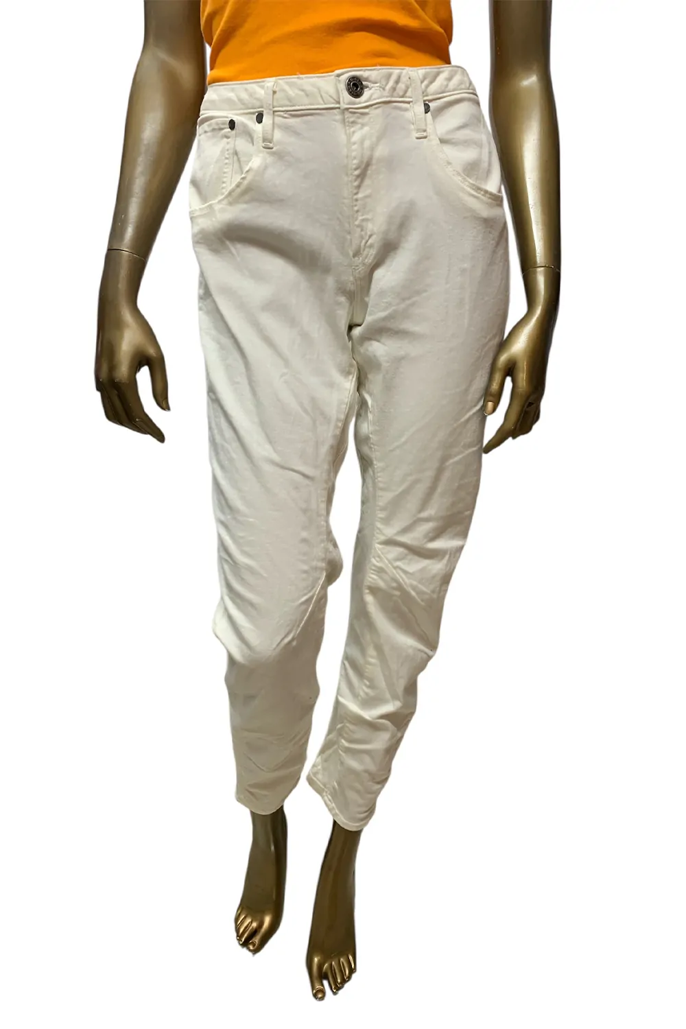 Дамски дънки G‑Star RAW Arc 3D Low Boyfriend Habb White Superstretch 2000107 16113-23  Ниска талия  W31‑L32  Бял