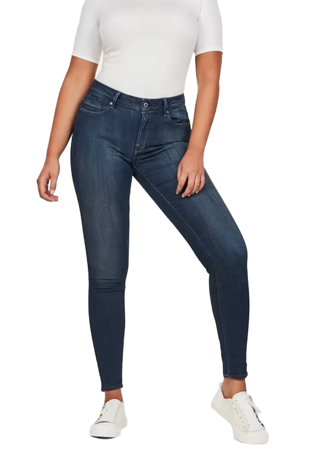 Дамски дънки G‑Star RAW Shape High Super Skinny 9170973 16113‑23  Висока талия  Супер стеснен крачол  W27‑L32  Тъмносин