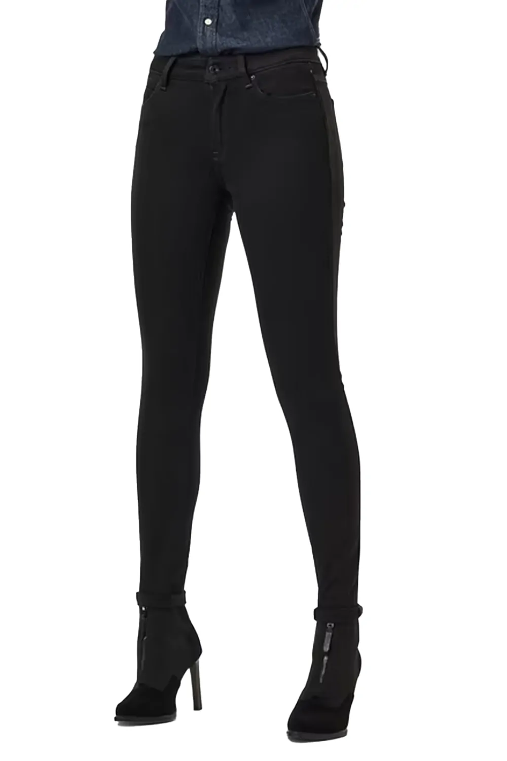 Дамски дънки G‑Star RAW Shape High Super Skinny 6967606 16113‑23  Висока талия  Супер стеснен крачол  W25‑L32  Черен