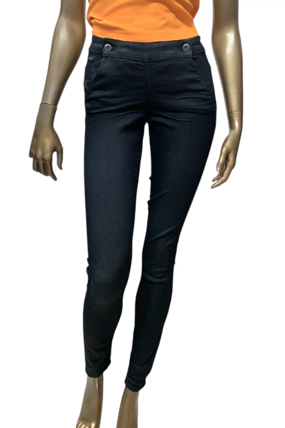Дамски дънки G-Star RAW 5622 Navy High Skinny 7707225 16113-22  Slander Blue ROP Superstretch Dk Aged Glitter  Памук  W27-L32  Тъмносин