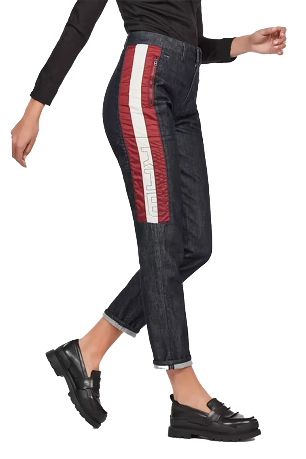 Дамски дънки G‑Star RAW 5621 Moto High Straight Ankle 4005863 16113‑27  Висока талия  Прав крачол  W27‑L32  Тъмносин