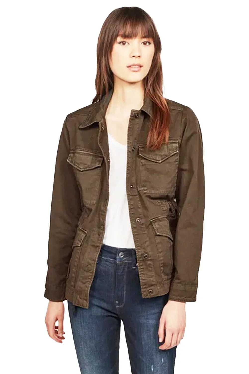 Дамско дънково яке G‑Star RAW Rovic Straight Field Overshirt  Тъмнобежов
