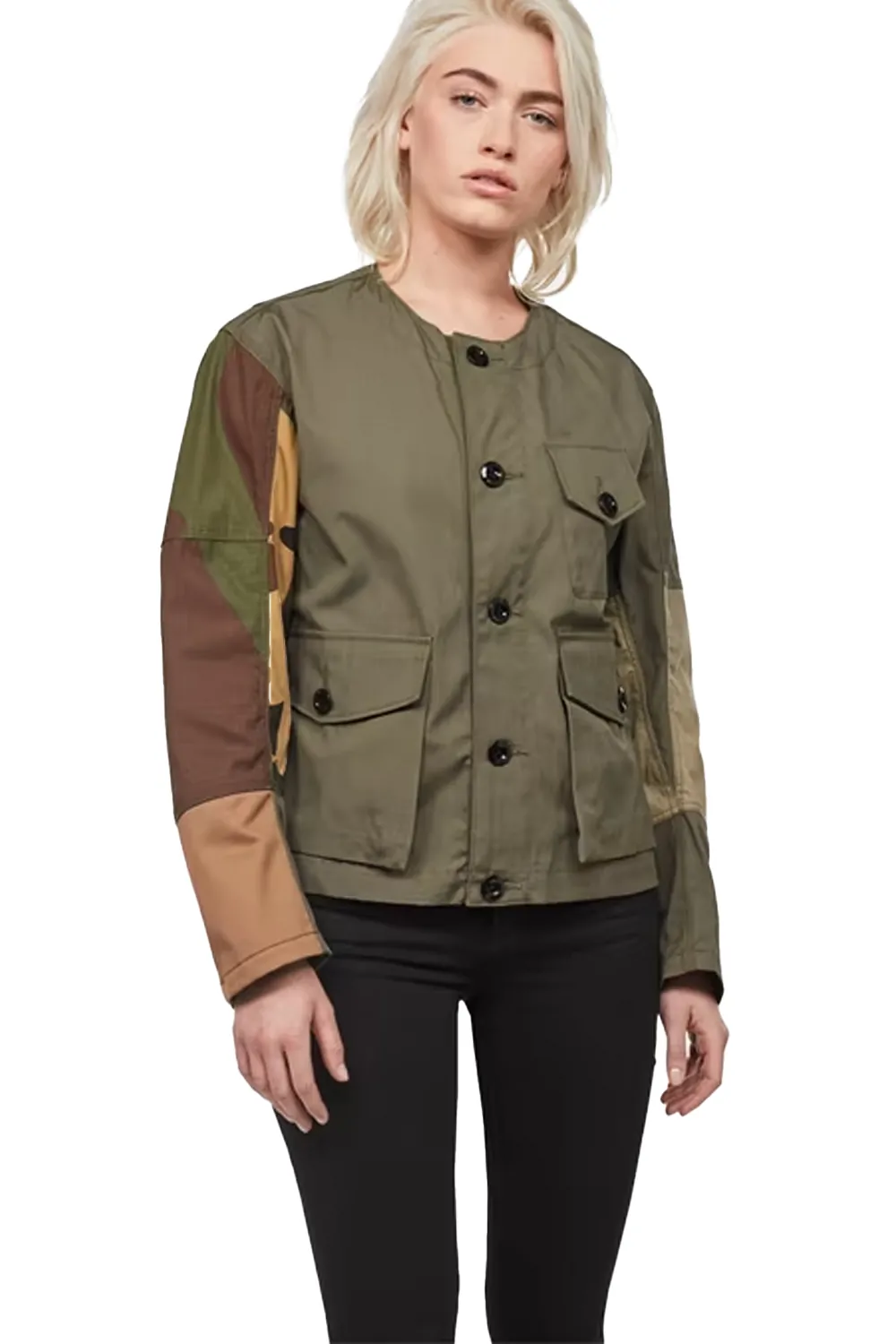 Дамско леко яке G‑Star RAW Aefon Field Tone‑Mix Overshirt 8185688 16113‑28  Свободна кройка  S  Каки