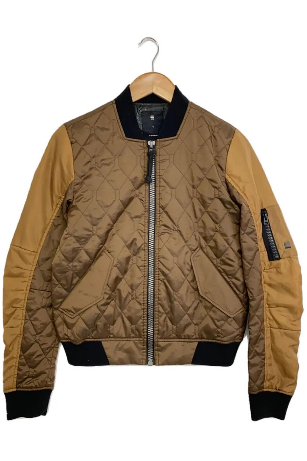 Дамско преходно яке G‑Star RAW Rackam HC QLT Cropped Bomber 7256761 16113‑28  Тип бомбер  Леко подплатено  L  Кафяв
