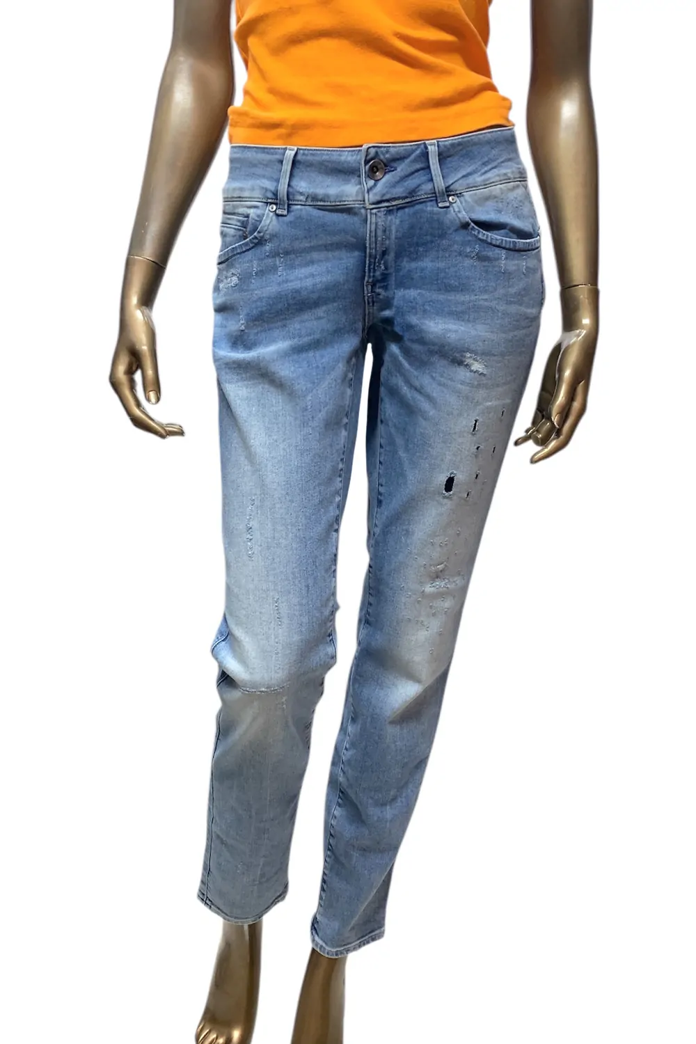Дамски дънки G-Star RAW Midge Cody Mid Skinny 9329487 16113-22  Brantley Stretch  Памук  W33-L32  Светлосин