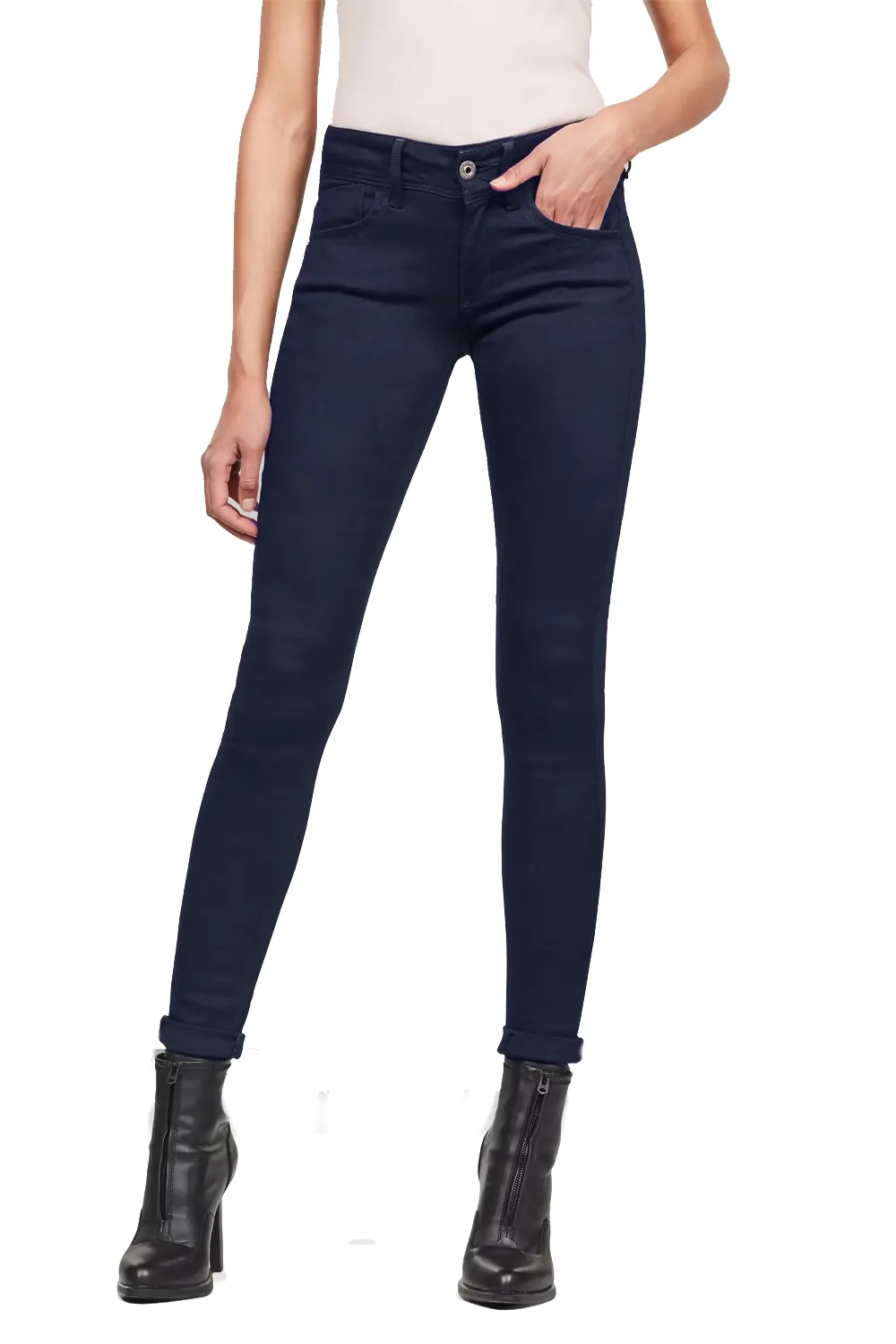 Дамски панталон G-Star RAW Lynn Skinny, Frakto Superstretch, Тъмносин