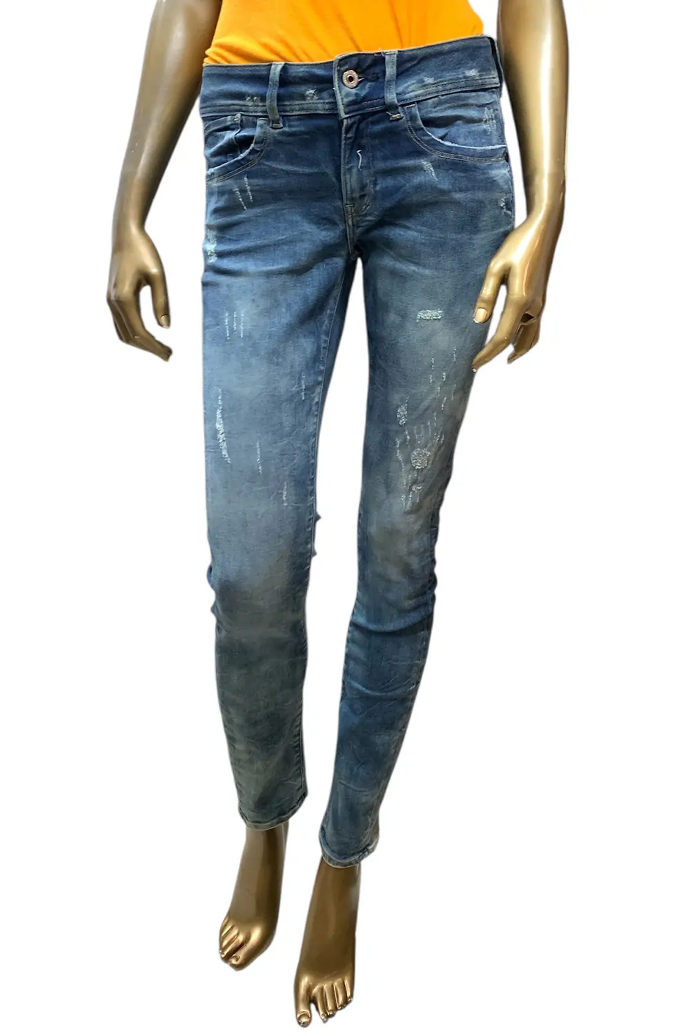 Дамски дънки G‑Star RAW Lynn Mid Skinny 8037734 16113-33  Светлосин