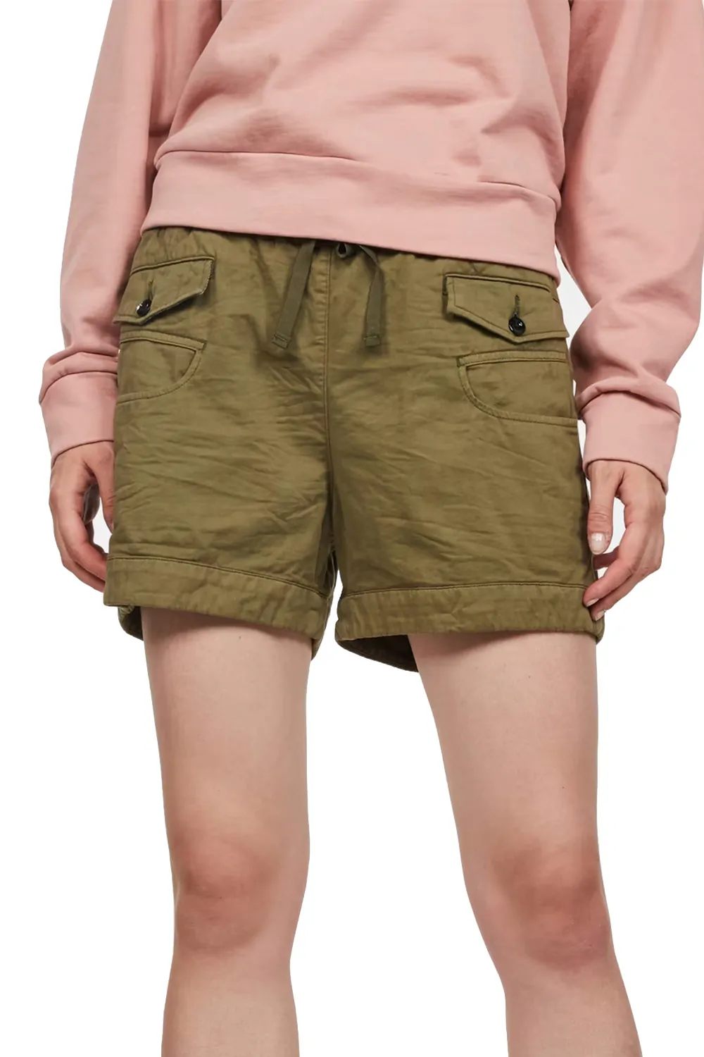 Дамски къси панталони G-Star RAW Army Radar Mid Boyfriend Short 7787681 16113-35  Jones Twill OD  Памук  W25  Каки