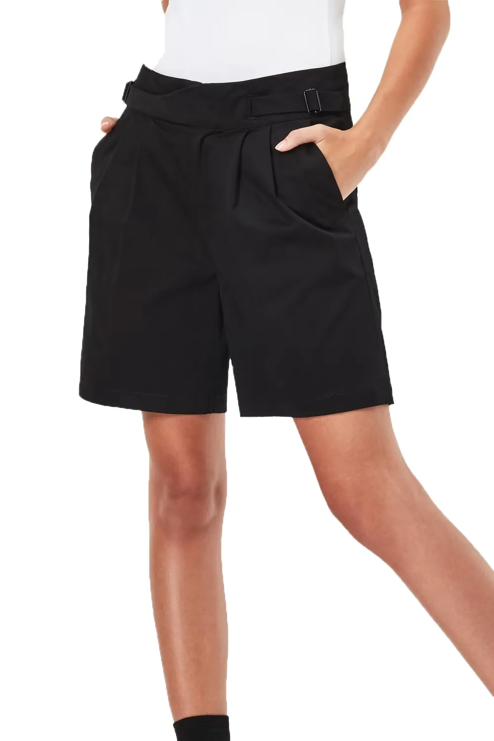 Дамски къси панталони G-Star RAW Bronson Army Bermuda 7260850 16113-35  Loose Fit  King Stretch BT Twill  Памук  W26  Черен