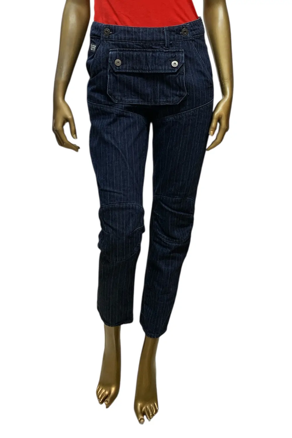 Дамски дънки G‑Star RAW 5620 3D Pouch Boyfriend 7124116 16113‑41  Средна талия  Голям преден джоб  W26‑L32  Тъмносин