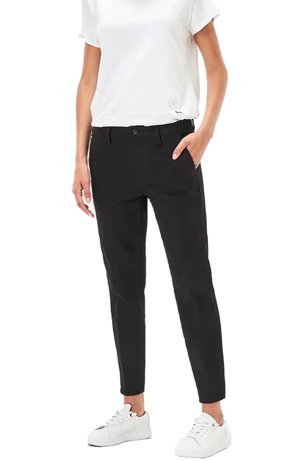 Дамски дънки G‑Star RAW Bronson Mid Waist Skinny Chino 7032183 16113‑45  Средна талия  Стеснен крачол  W27‑L32  Черен