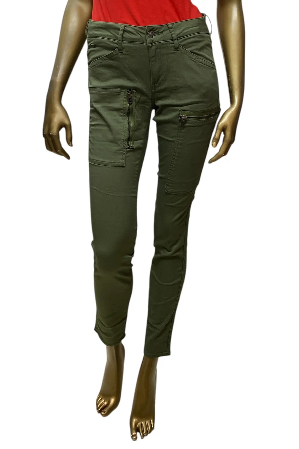 Дамски дънки G‑Star RAW Powel Mid Skinny COJ 7108459 16113‑41  Средна талия  Стеснен крачол  W28‑L32  Салвия