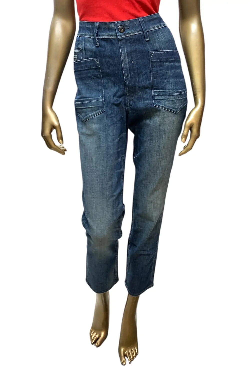 Дамски дънки G‑Star RAW T Loose Tapered 8962125 16113‑41  Ниска талия  Прав крачол  W32‑L30  Тъмносин
