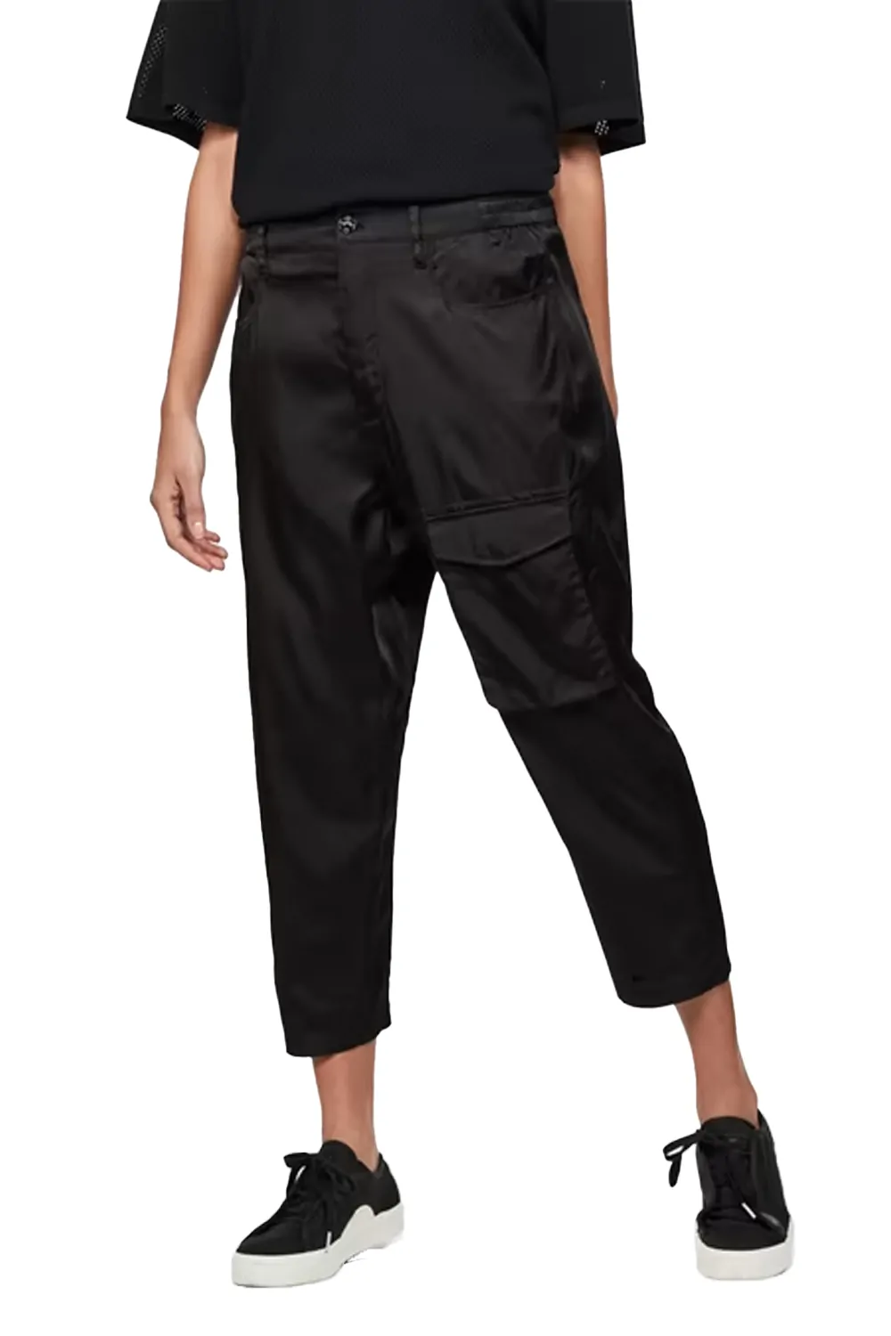 Дамски панталони G‑Star RAW Boxxa 3D Mid Boyfriend  8943950 16113‑43  Средна талия  Свободен крачол  W30‑L32  Черен