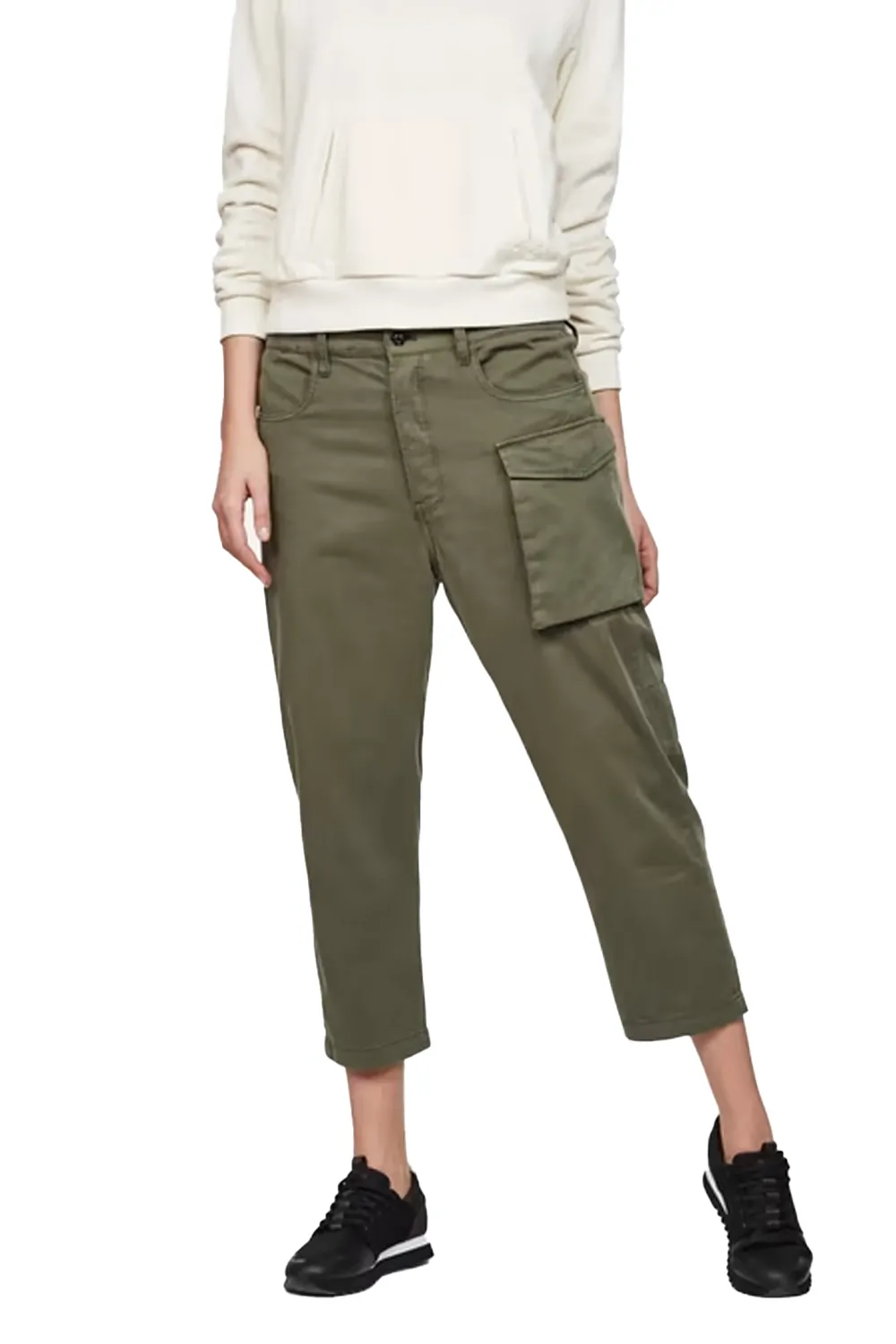 Дамски панталони G‑Star RAW Tendric 3D Mid Boyfriend  8688721 16113‑43  Средна талия  Свободен крачол  W28‑L34  Каки
