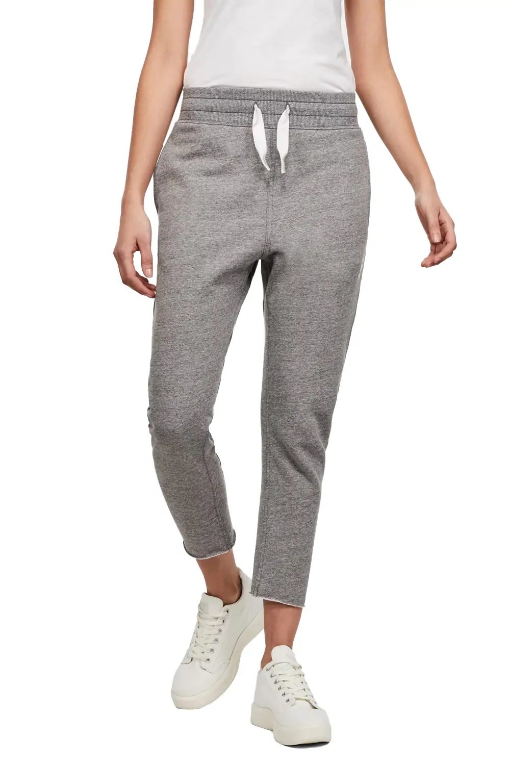 Дамски спортни панталони G‑Star RAW 3D Tapered Cropped Sweat Pants 9142488 16113‑43  Висока талия  Стеснена кройка  Размер S  Сив