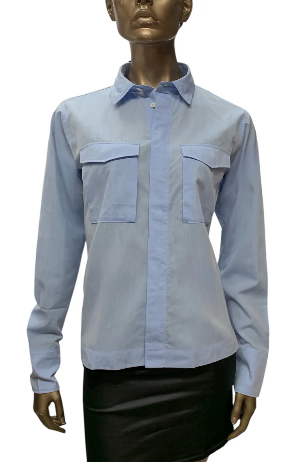 Дамска риза G-Star RAW H-A 2 Pocket Shirt  8773519 16113-47  Indell Weave  Памук и лиосел  L  Син