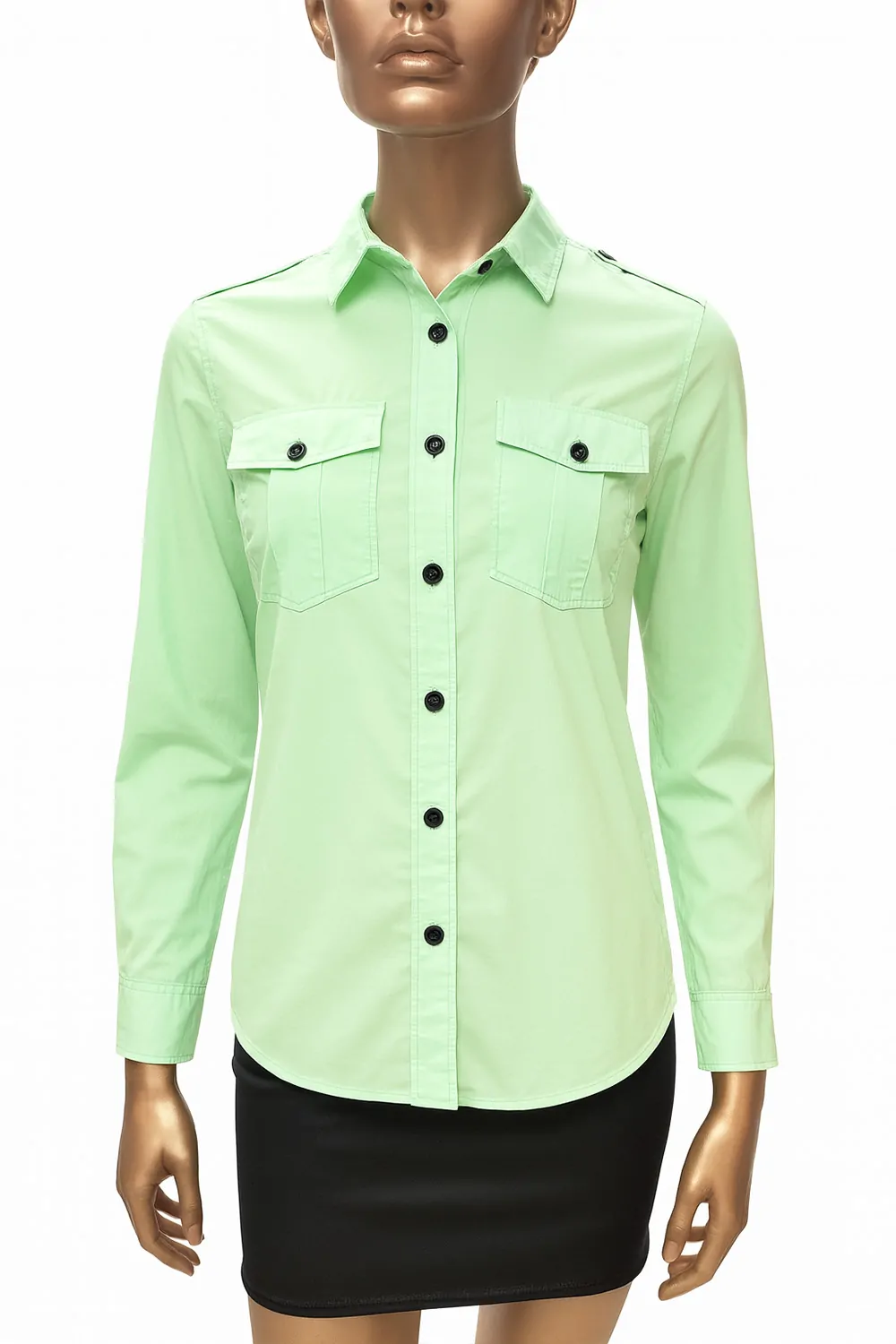 Дамска риза G-Star RAW Rovic Shirt 7543089 16113-46  Regular fit  Desert voile  Памук  S  Пистачио