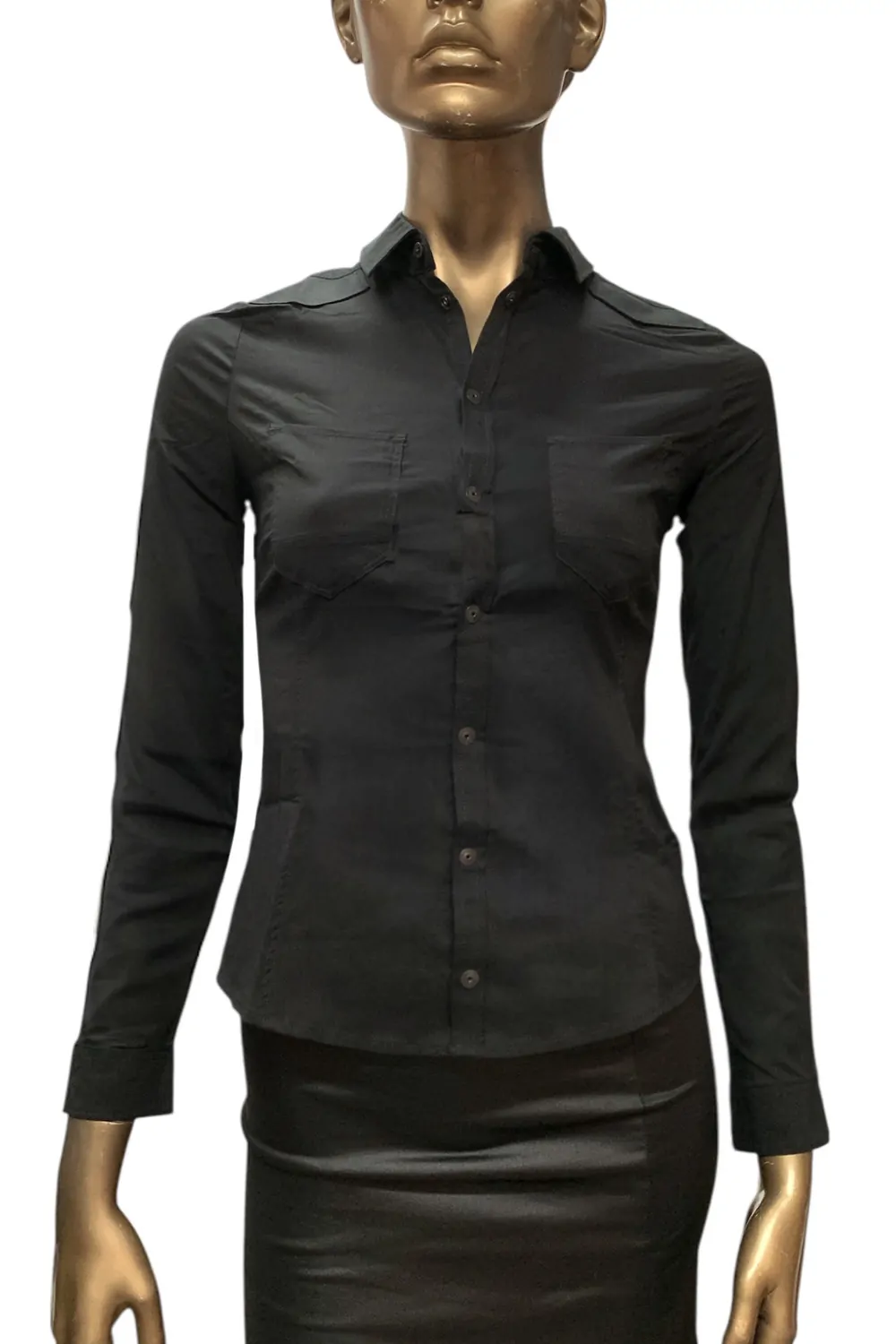 Дамска риза G-Star RAW Vin Slim Shirt 1821871 16113-47  Imperial Superstretch  Памук  XS  Черен