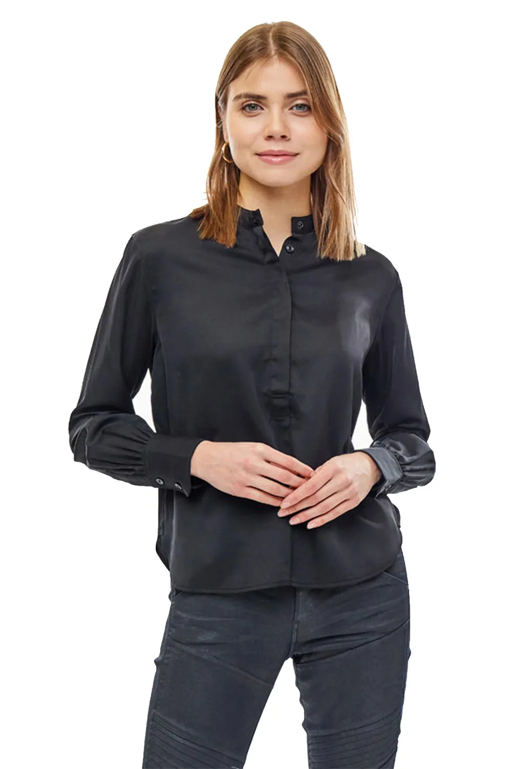 Дамска риза G-Star RAW Road Shirt 4023409 16113-42  Mata Twill  Вискоза  S  Черен