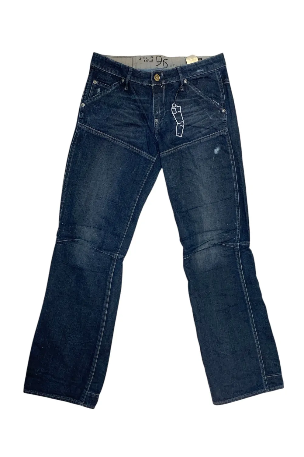 Дамски дънки G-Star RAW 5620 Htg Loose 1988484 90-41  Grove Denim  Custom Wash  Памук  W28-L34  Тъмносин