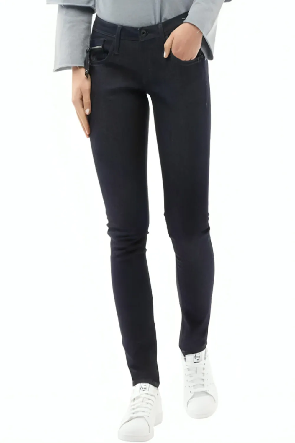 Дамски дънки G-Star RAW NEW OCEAN Skinny 01049442-A 16113-48, Slander Superstretch, Памук, W28-L32, Тъмносин