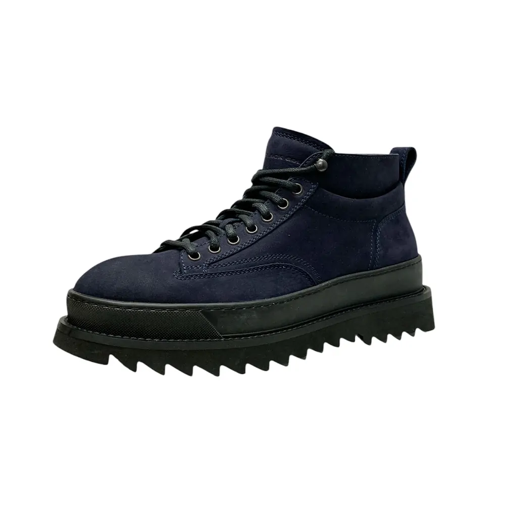 Мъжки боти Diesel 0100553 16121-26  Връзки  Платформа с грайфер  Естествен велур  Естествена кожа  44 EU  Тъмносин