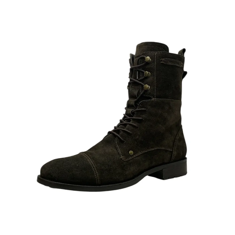 Мъжки боти Diesel 3165104 16121-25  Цип  Връзки  Естествен велур  43 EU  Тъмнокафяв
