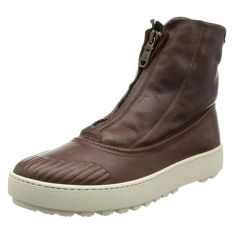 Мъжки боти Diesel 3165108 16121-25  Цип отпред  Естествена кожа  42 EU  Тъмнокафяв