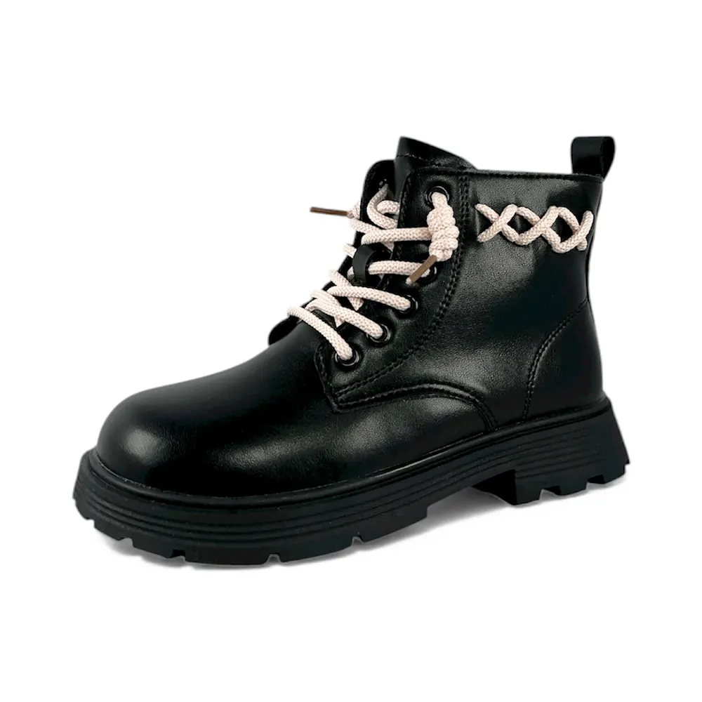 Детски боти Chippo Youth 44032-1 XX ML1, 32-37, Еко кожа, Цип и връзки, За момиче, Черен