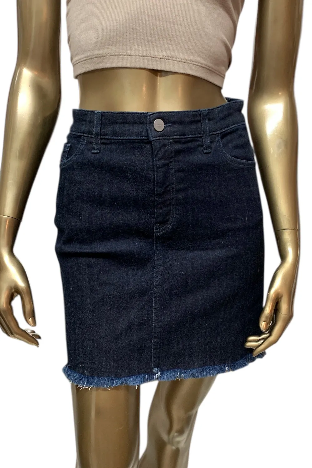 Дамска дънкова мини пола Diesel 1001613 16121-29  Frayed hem  Памук  S  Тъмносин