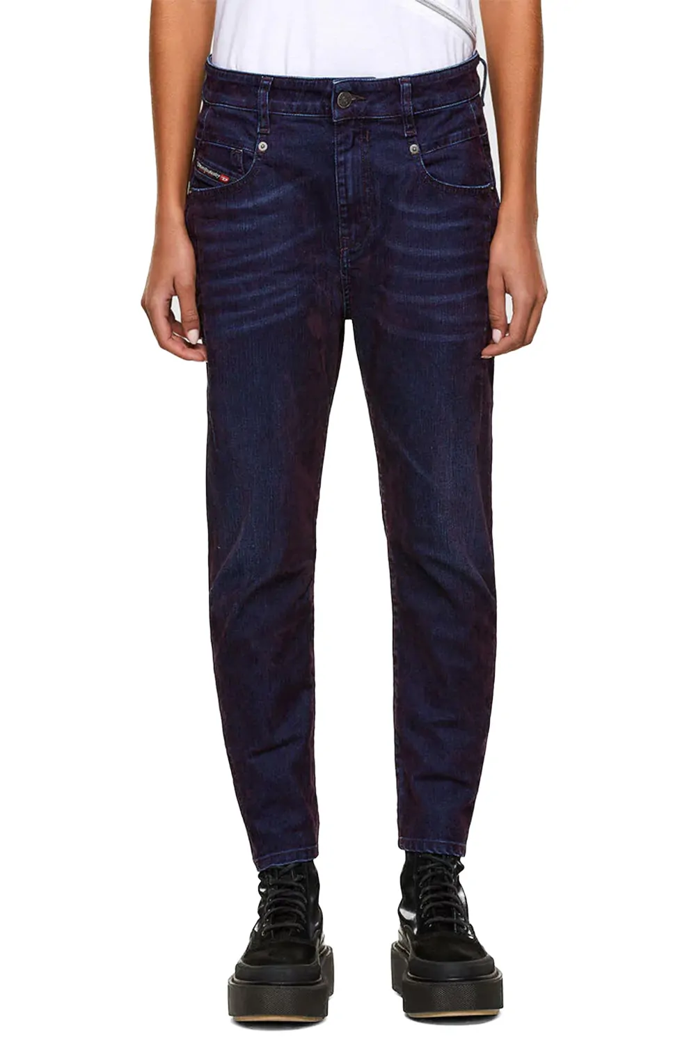 Дамски дънки Diesel D-Fayza SP4 Boyfriend Fit 2001378 16121-36  Памук  W26  Син-Лилав