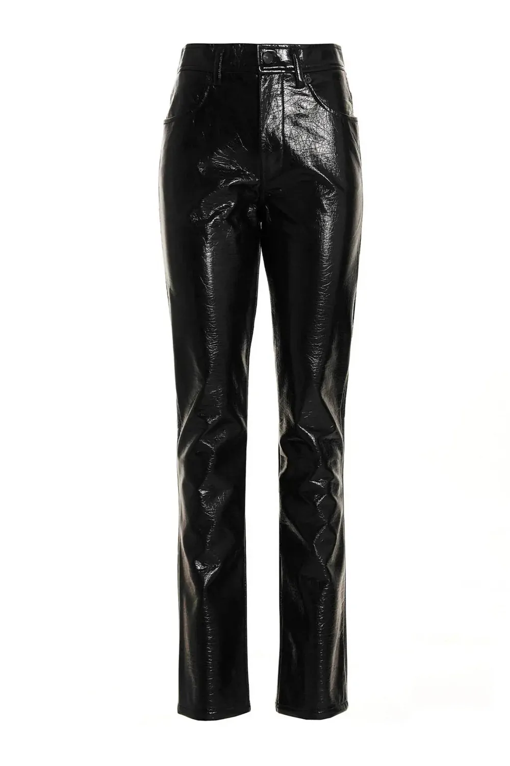 Дамски винилов панталон Diesel P-Arcy    2001358  16121-37  Leather Effect  Regular Fit  S  Черен