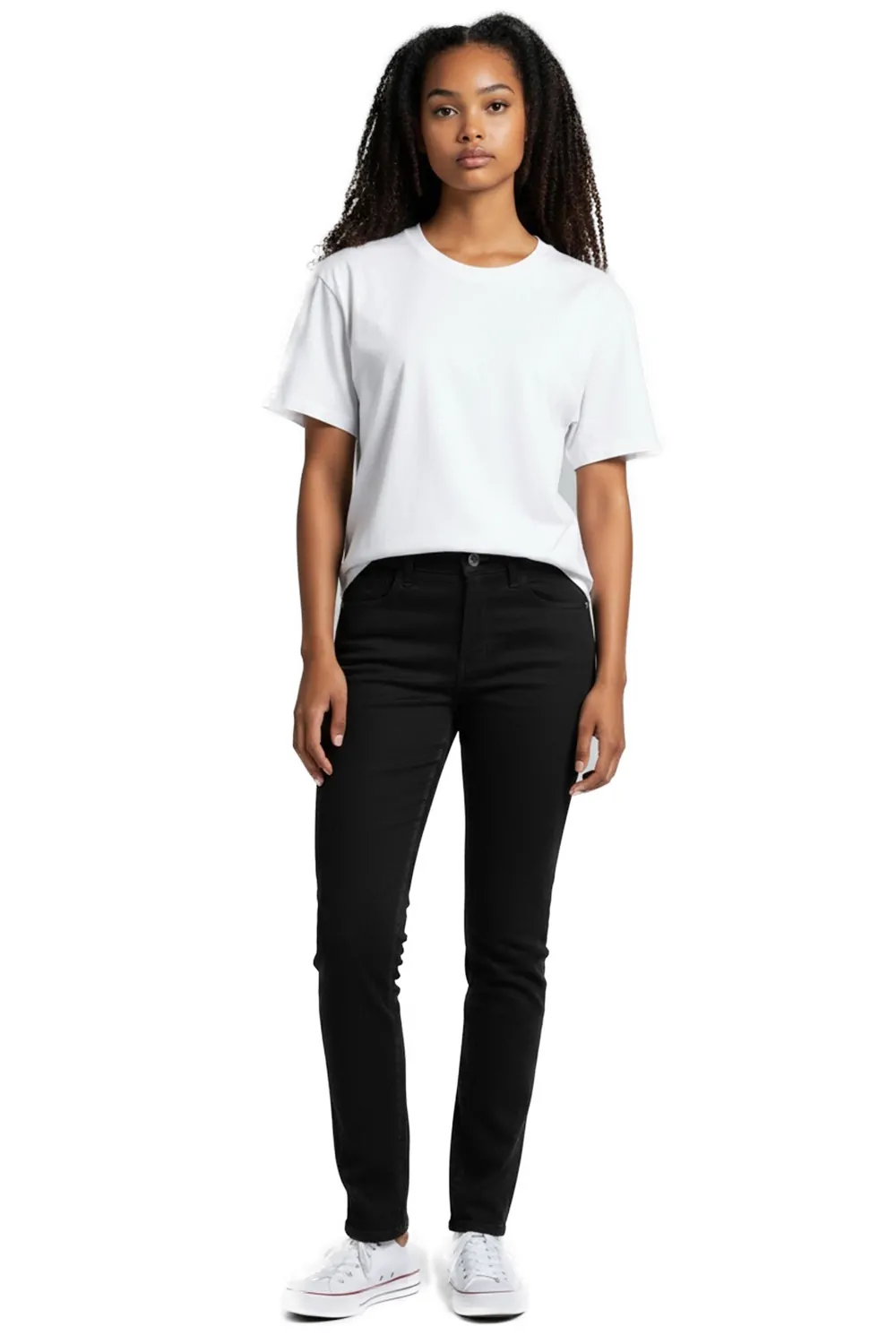 Дамски дънки Diesel 1231204  Skinny Fit  Висока талия  Памук  W26  Черен  16121-44