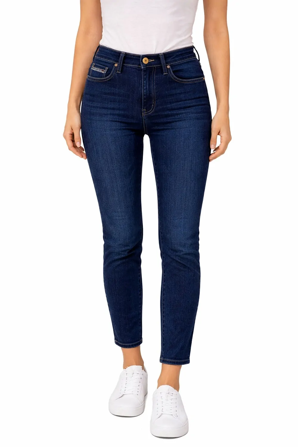 Дамски дънки Diesel 4235129  Skinny Fit  Висока талия  Памук  W23  Талия 54 см  Тъмносин  16121-44