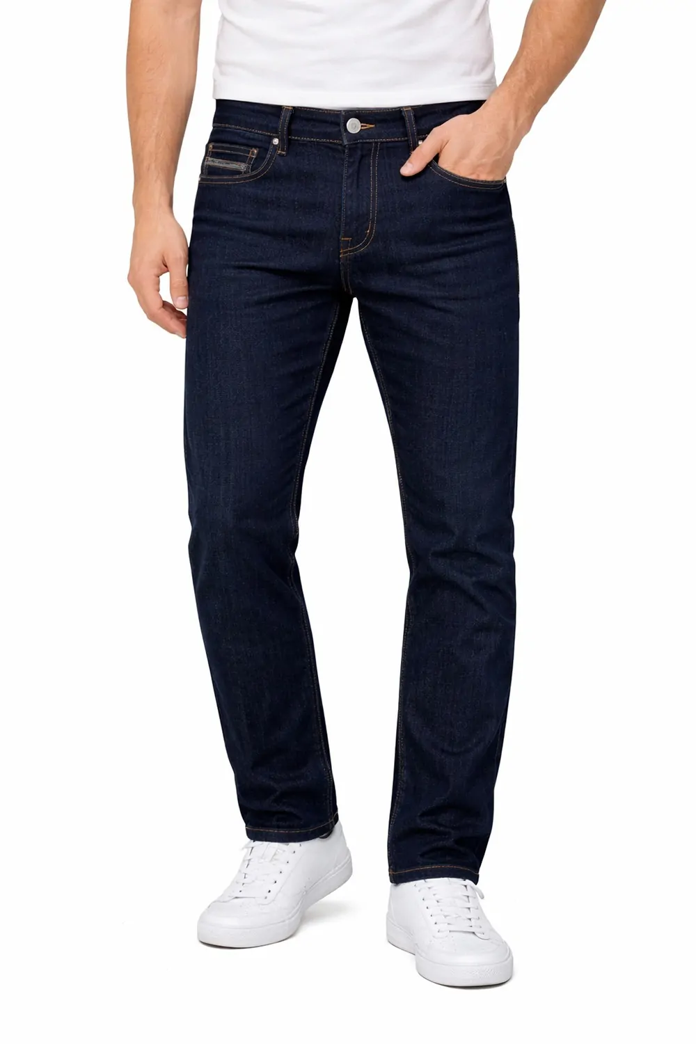 Мъжки дънки Diesel  4235132  Tapered Fit  Скъсен крачол  Памук  W30  Тъмносин  16121-44