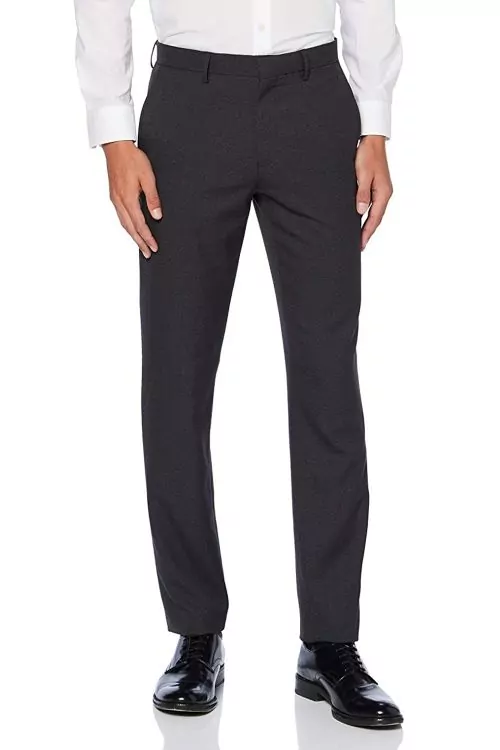 Мъжки официален панталон Find  Slim fit  Тъмносив