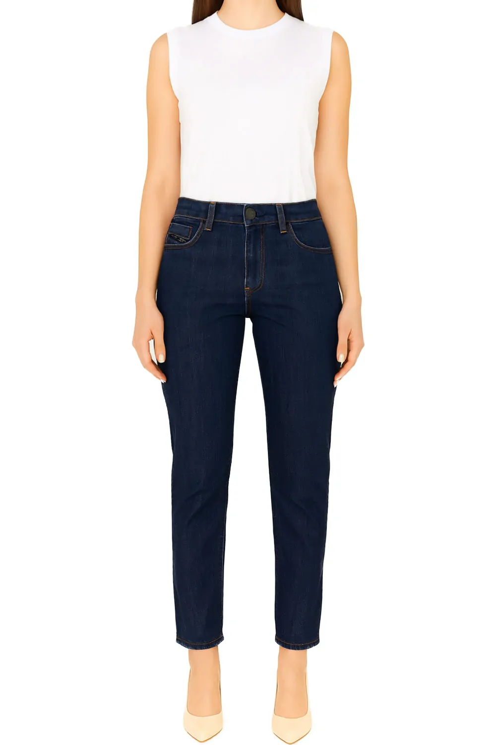 Дамски дънки Diesel 6001362  Средна талия  Skinny Fit  Памук  W25  Тъмносин  16121-45