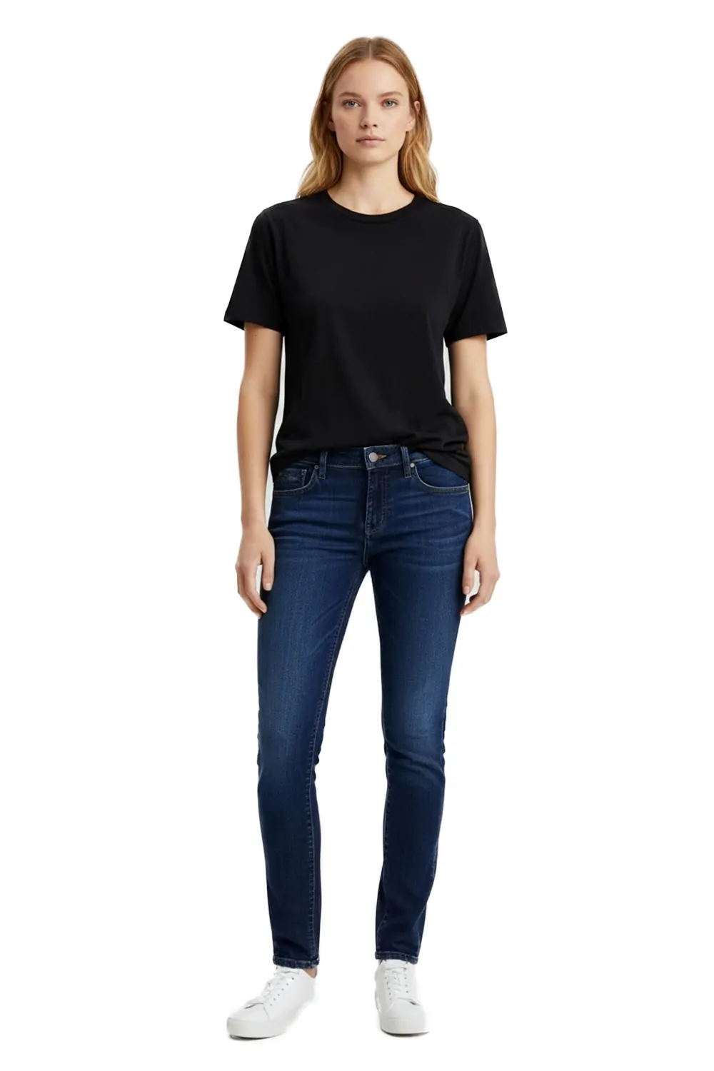 Дамски дънки Diesel 8001649  Skinny Fit  Ниска талия  Памук  W25  Син  16121-45