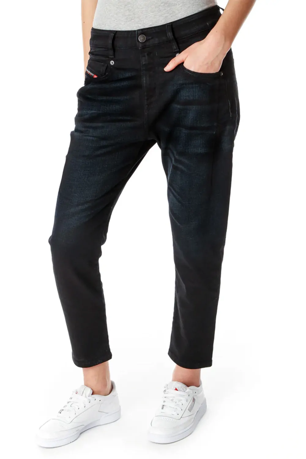 Дамски дънки Diesel D-Fayza 1231061  Boyfriend модел  Ниска талия  Памук  W25-L34  Тъмносин  16121-47