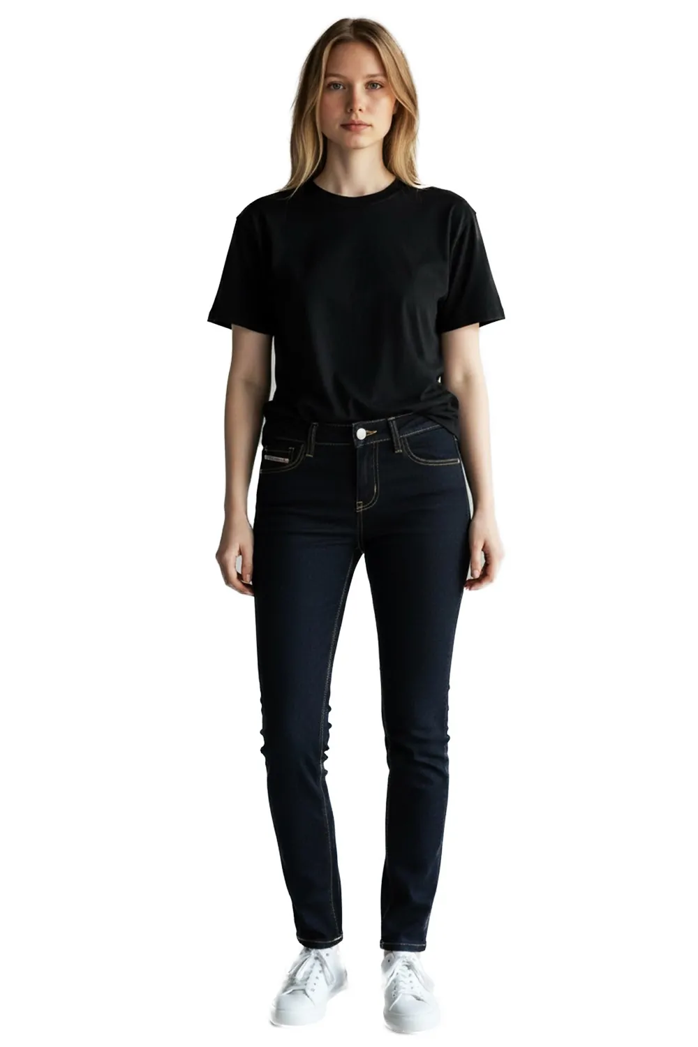 Дамски дънки Diesel Skinny Fit 8001652  Ниска талия  Памук  W29  Тъмносин  16121-46