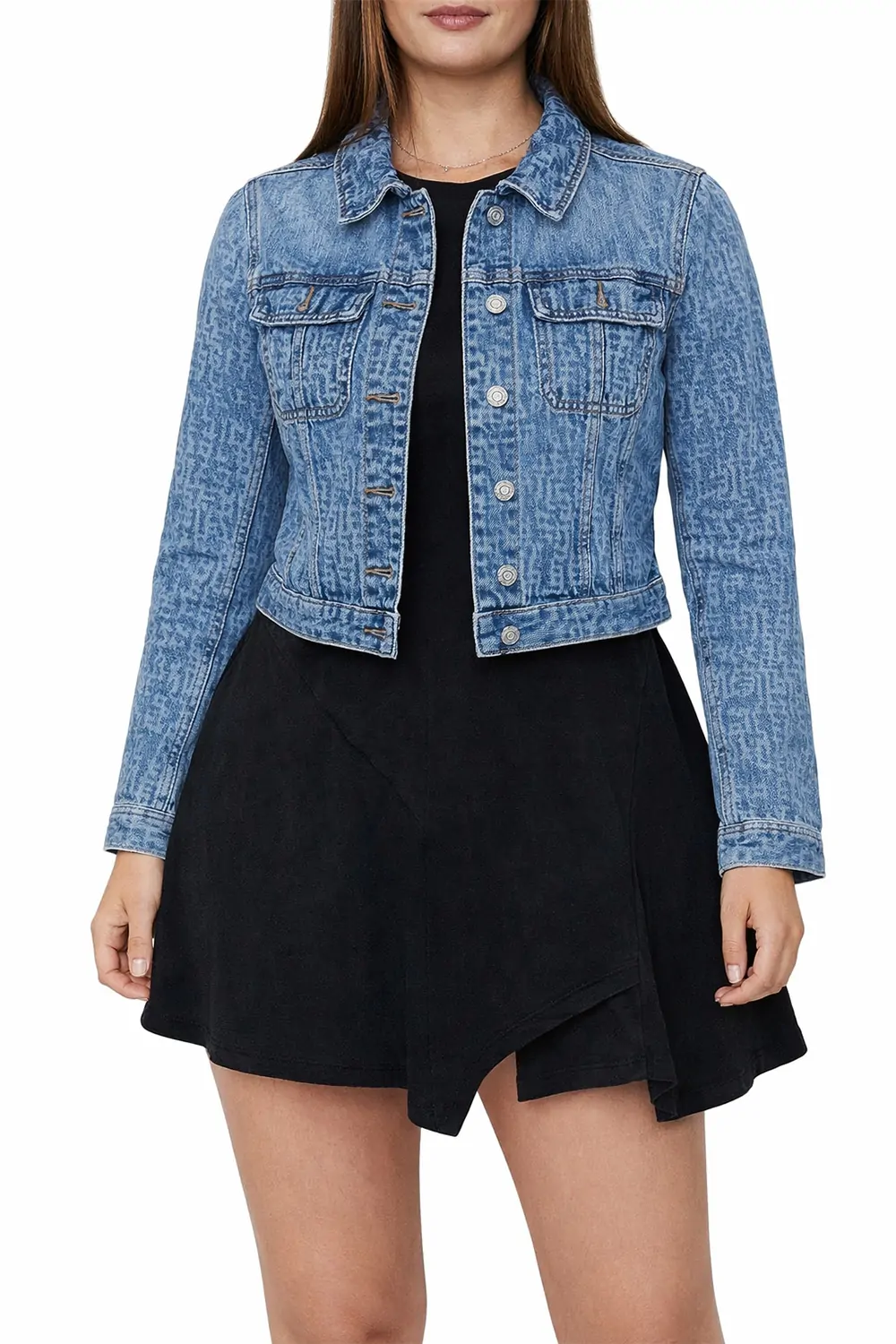 Дамско дънково яке Diesel De-Slimmy 1001574  Cropped slim кройка  Kъсо  Памук  S  Светлосин  16121-50