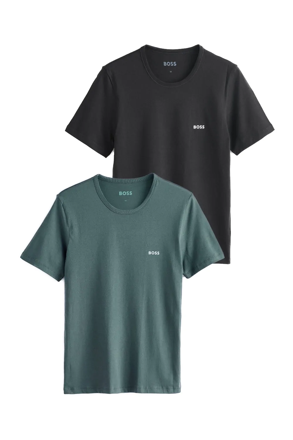 Комплект мъжки тениски BOSS Classic Crew Neck Е-6310254 90-50  2 броя  Памук  2XL  Черен Зелен