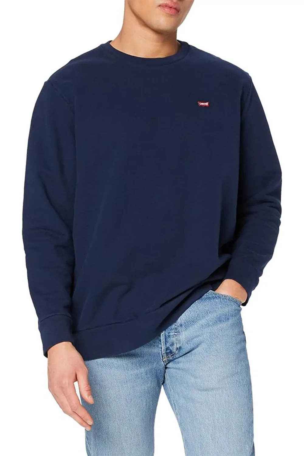 Мъжка блуза Levi rsquo s Original Housemark Crew Е-8595957 90-50  Classic Fit  Памук  4XL  Тъмносин
