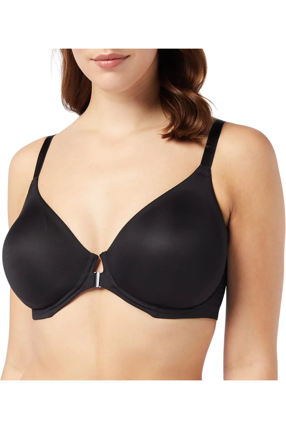 Дамски сутиен Iris  amp  Lilly 2244372 16037-ROC-4  Предно закопчаване  Микрофибър  32DD  70E  Черен