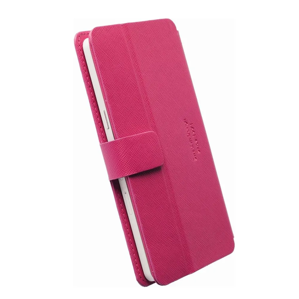 Калъф за телефон Krusell Malm ouml   0760948 10-82  3XL  Flip wallet дизайн  Еко кожа  за Sony XPERIA X Compact  Samsung Galaxy A3 (2016)  iPhone 7  71 x 139 x 12 мм  Ярко розово
