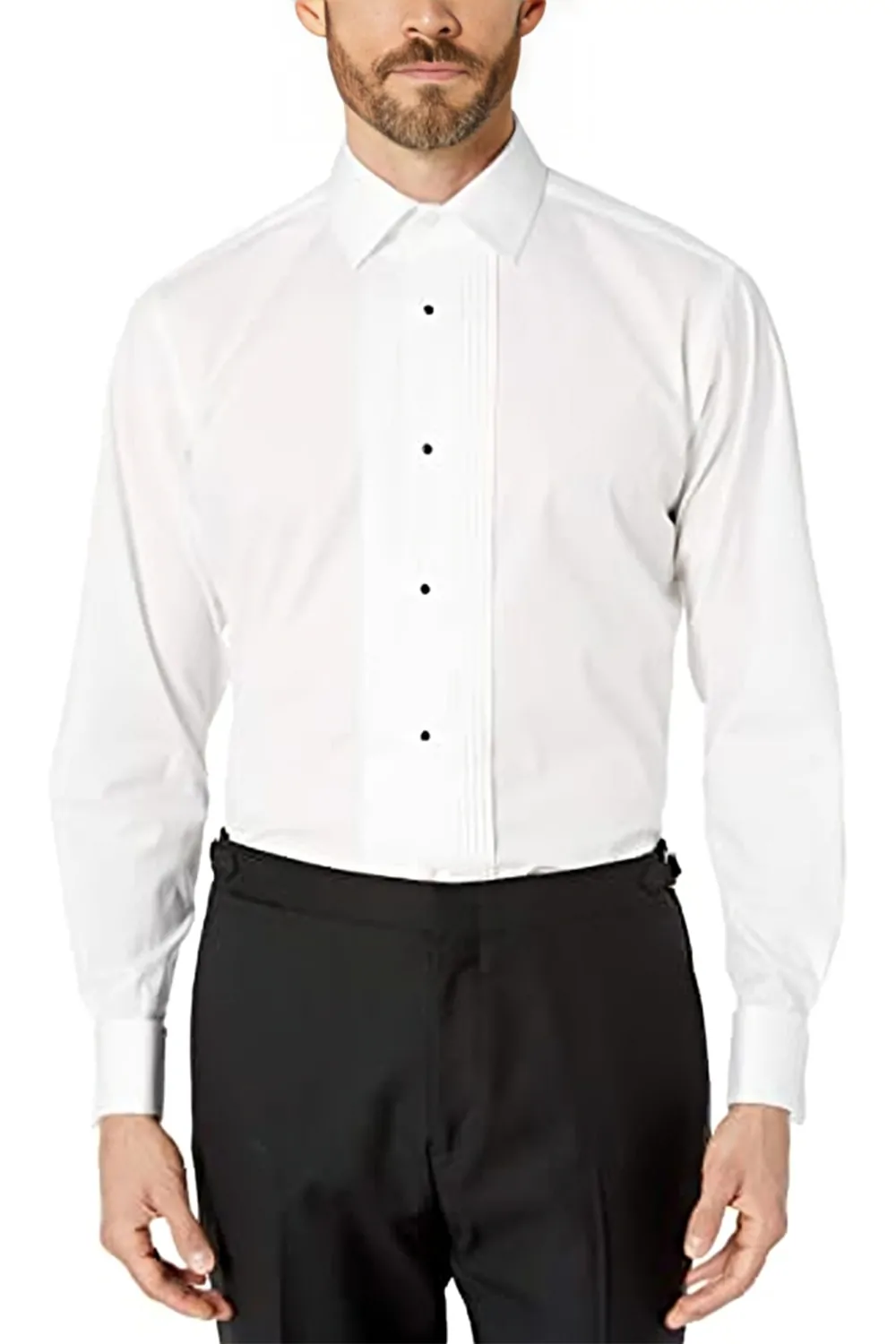 Мъжка риза Buttoned Down 1613247 16037-ROC-8  Classic Fit  С плисета  Дълги ръкави  Памук  S  14 5 rdquo   Бял