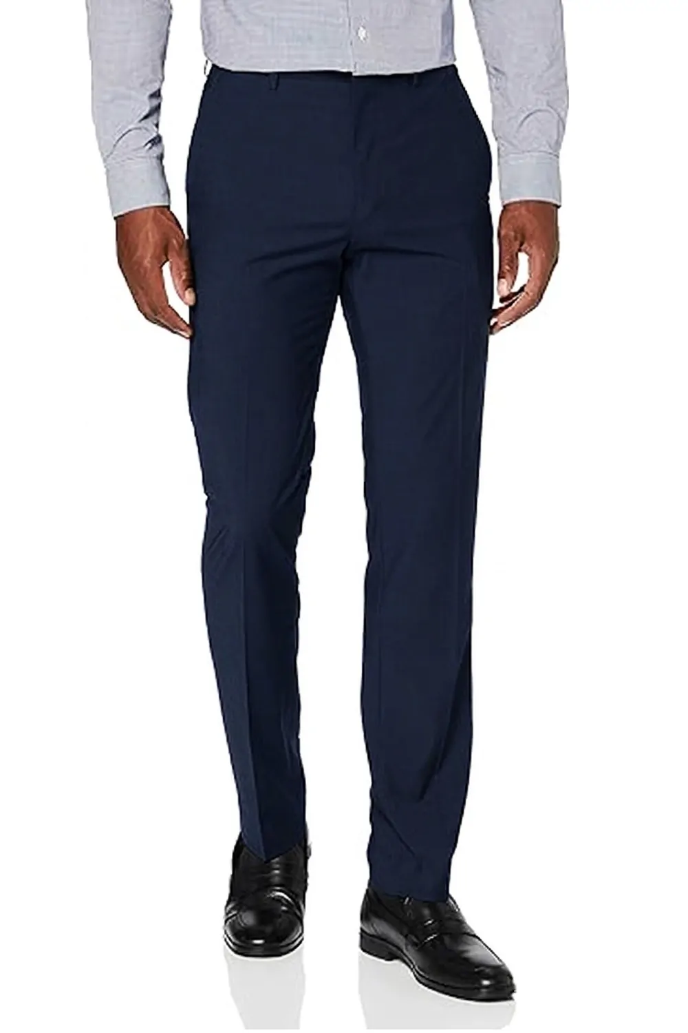 Мъжки официален панталон Hem  amp  Seam  0411389 16037-ROC-9  Slim Fit кройка  Вискоза  W32-L31  Тъмносин