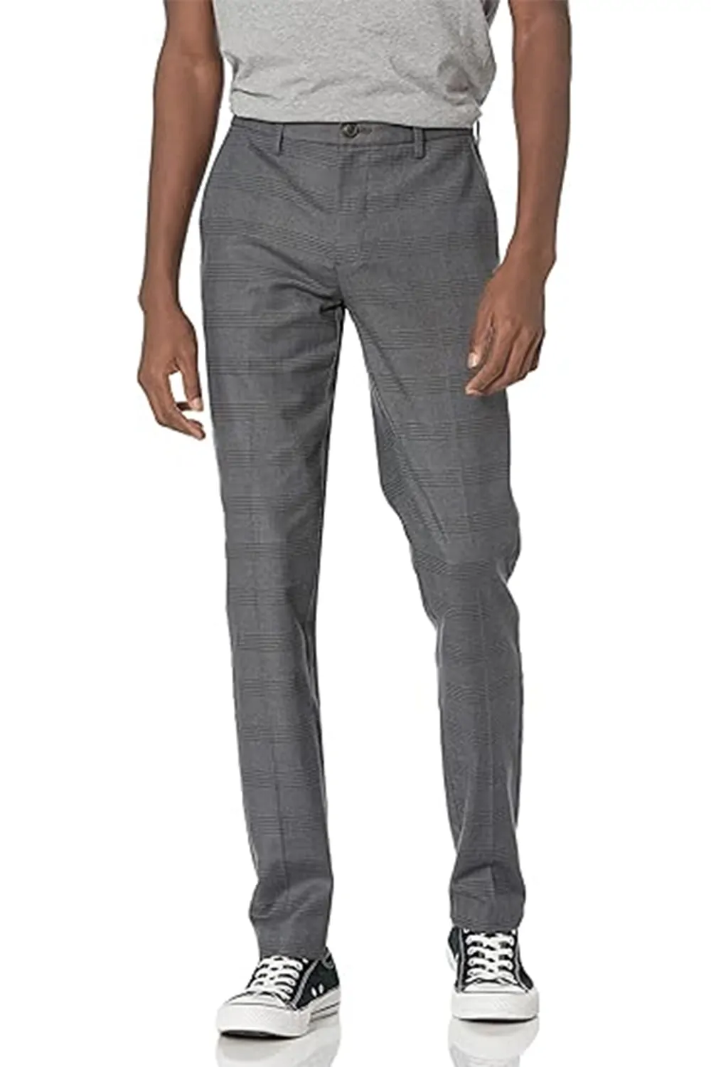 Мъжки панталон Goodthreads Е-8351502 16037-ROC-10  Skinny-Fit Wrinkle-Free Comfort Stretch Chino  Памук  W35-L28  Тъмносив